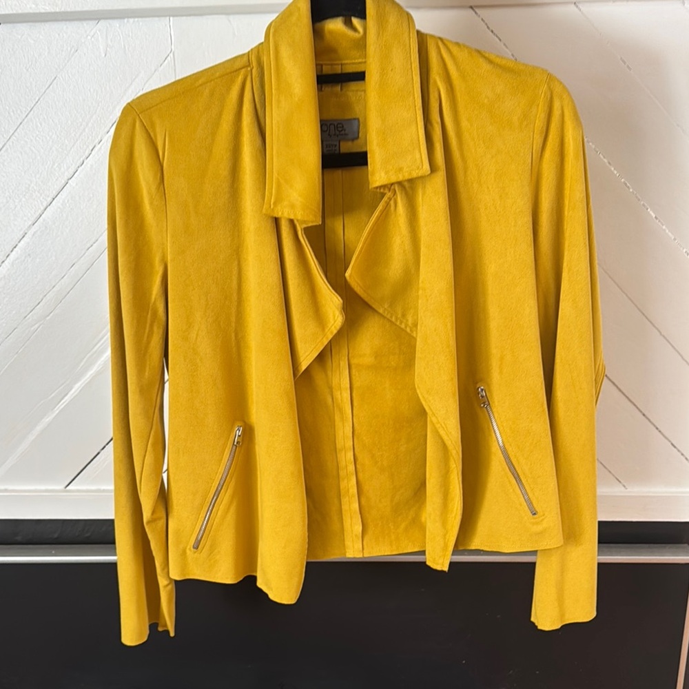 One Clothing Yellow Blazer Lightweight Casual Design